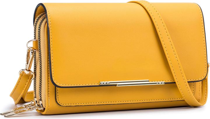 Produktbild Only-Bags.Store Umhängetasche aus PU-Leder Reisepasshalter Telefon mit Kreditkartenfach Verstellbarer und