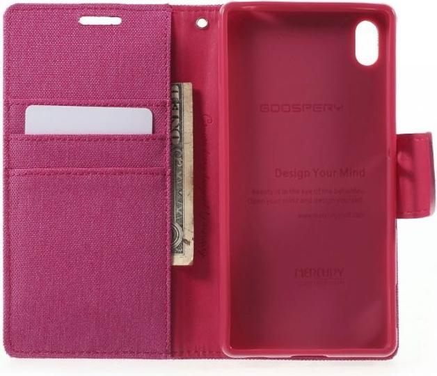 Actual product image Goospery Canvas Diary Series (Sony Xperia Z3+)