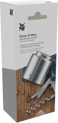 Produktbild WMF Weinverschluss Weinflaschenverschluss Aufschrift Clever&More Edelstahl matt (Weinverschluss)