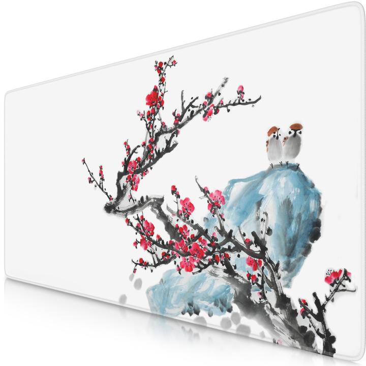 Actual product image Titanwolf Gaming Mouse Pad, 900 x 400mm XXL Speed Gaming Mouse Mat, Mousepad Extra Large Surface, Ink Sakura 3 (XXL)