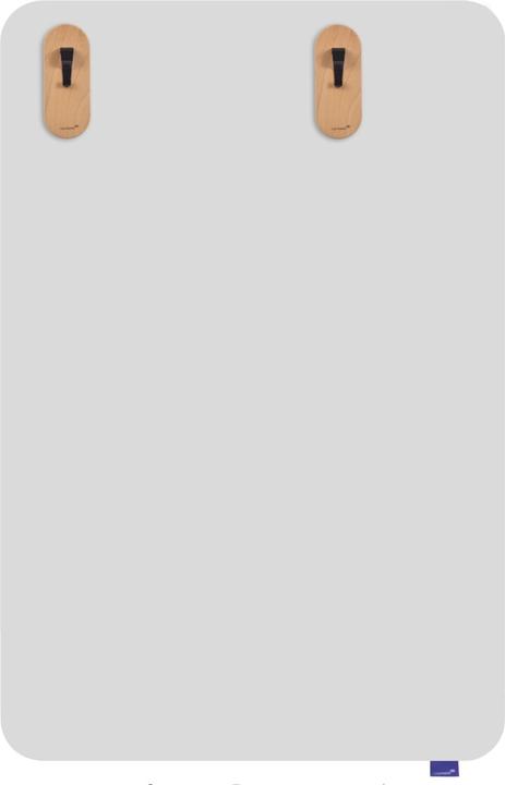 Image du produit Legamaster Porte-papier Wooden Whiteboard, 2 pièces, marron clair