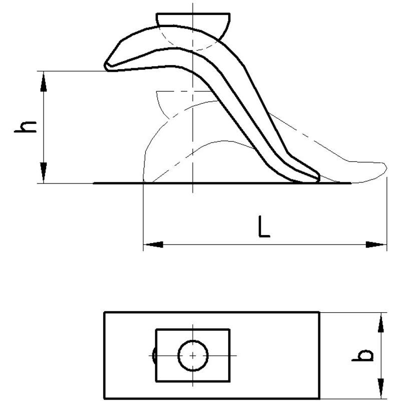 Thumbnail - Amf, Zubehör Maschine, Spannpratze stufenlos verstellbar