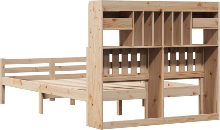 Image du produit vidaXL Bett mit Regal (140 x 190 cm)