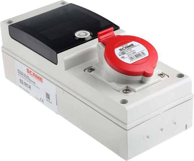 Produktbild RS PRO RCD Baugruppe 3PN+E 16A 400V rot