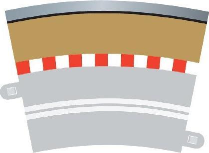 Immagine prodotto Scalextric Border Curve 22,5 4 pezzi