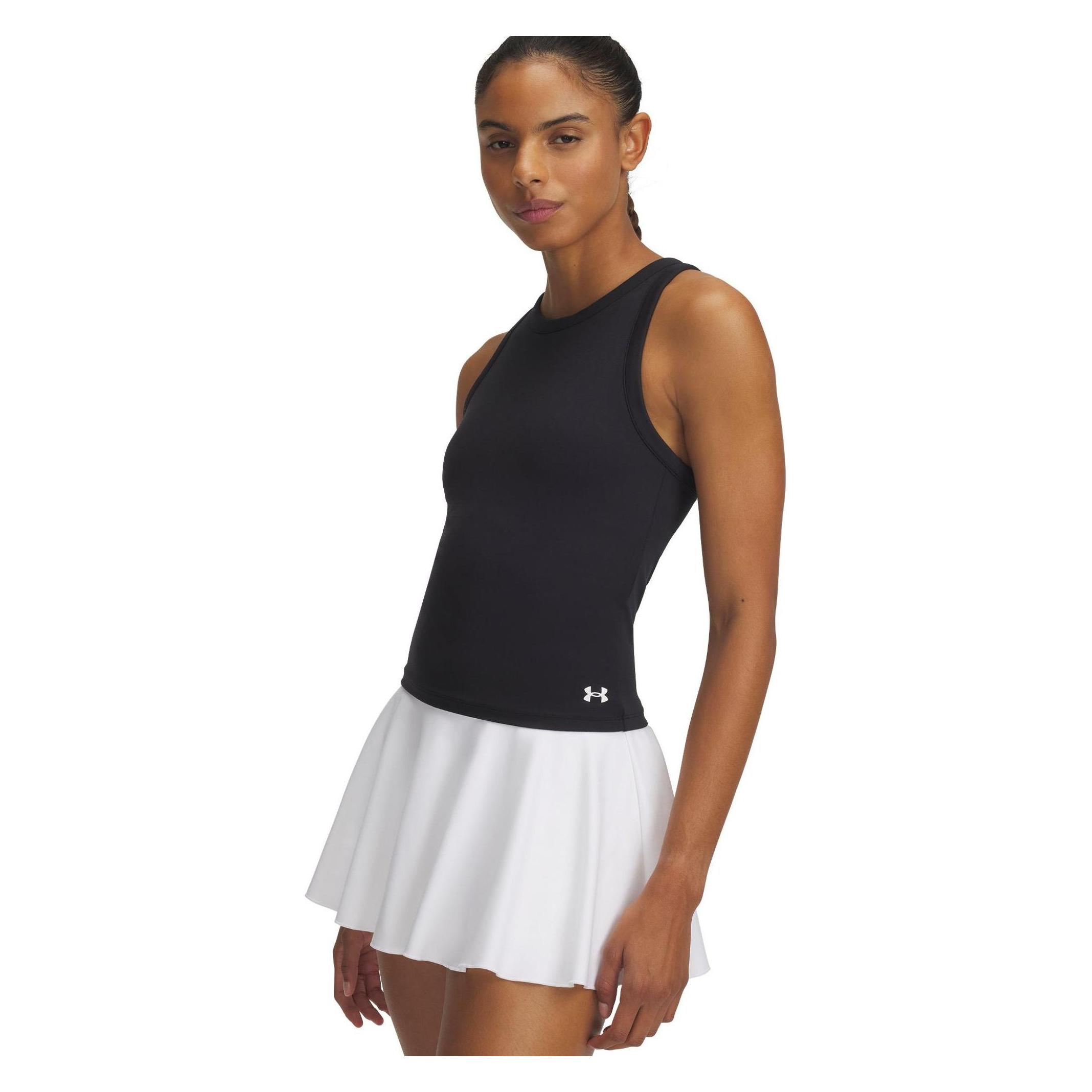 Under Armour, Damen, Sportshirt, Motion High Neck Tank (M), Schwarz, M