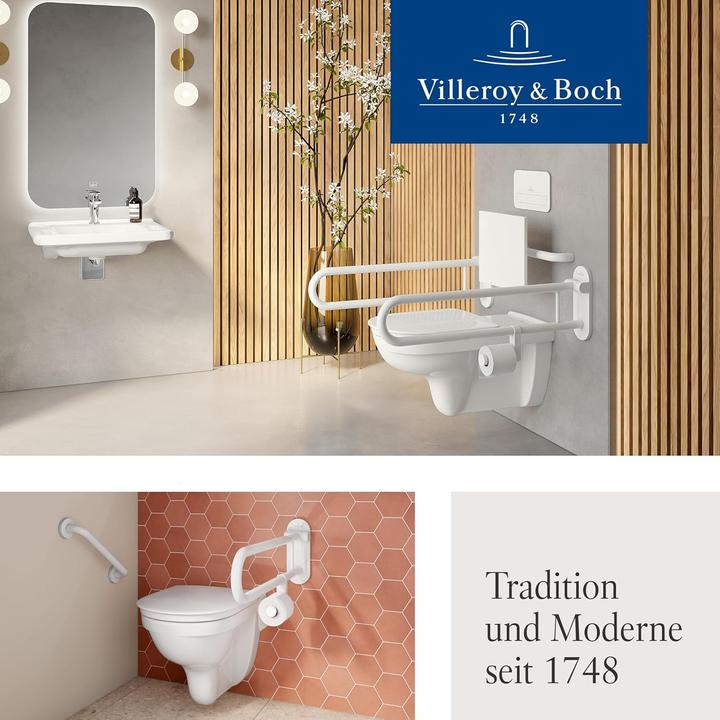 Immagine prodotto Villeroy & Boch Sedile WC ViCare ViCare, con meccanismo di chiusura morbida e sedile rimovibile AntiBac