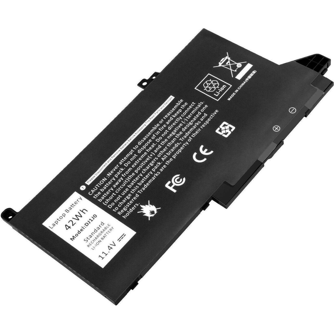 Dell Battery, 42WHR, 3 Cell (3 Zellen), Notebook Akku, Schwarz