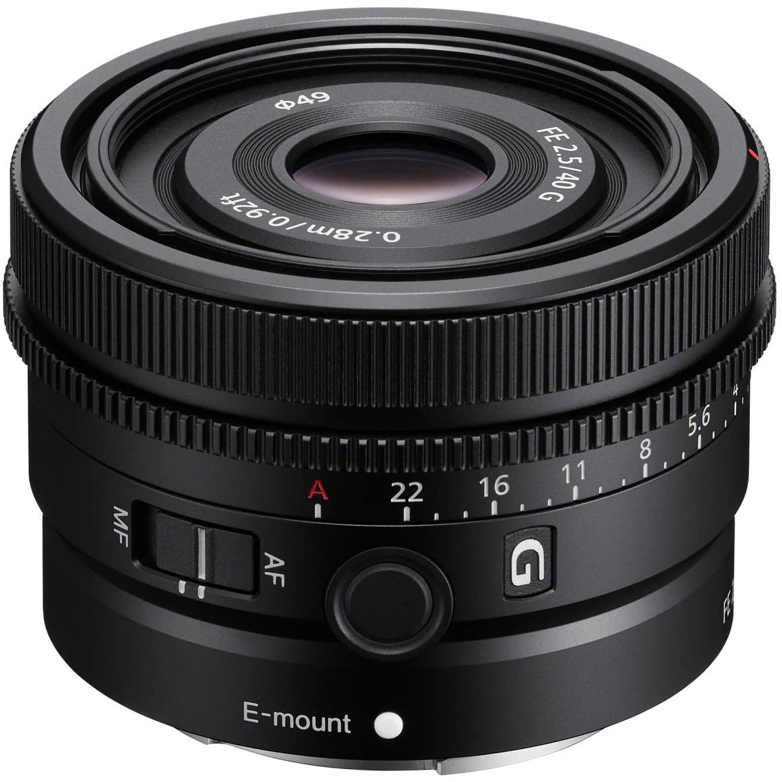 Sony FE 40mm f/2.5 G (Sony E, Vollformat), Objektiv, Schwarz