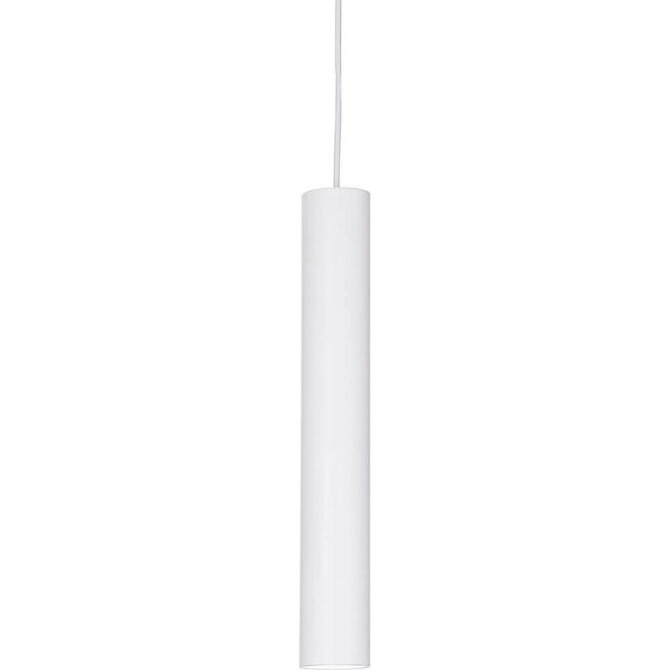Ideal lux, Pendelleuchte, LOOK GU10 Pendelleuchte ⌀60mm dimmbar Weiss warmweiss 104935 (GU10, 640 lm)