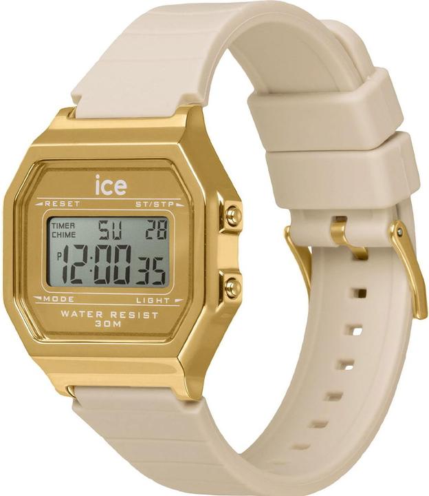 Actual product image ICE Watch ICE-Watch ICE digit retro - Metal gold mirror - Almond skin - Small wristwatch (Digital watch, 32 mm)