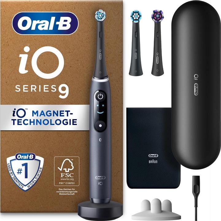 Actual product image Oral-B iO Series 9 Plus Edition Black Onyx (Oscillating toothbrush)
