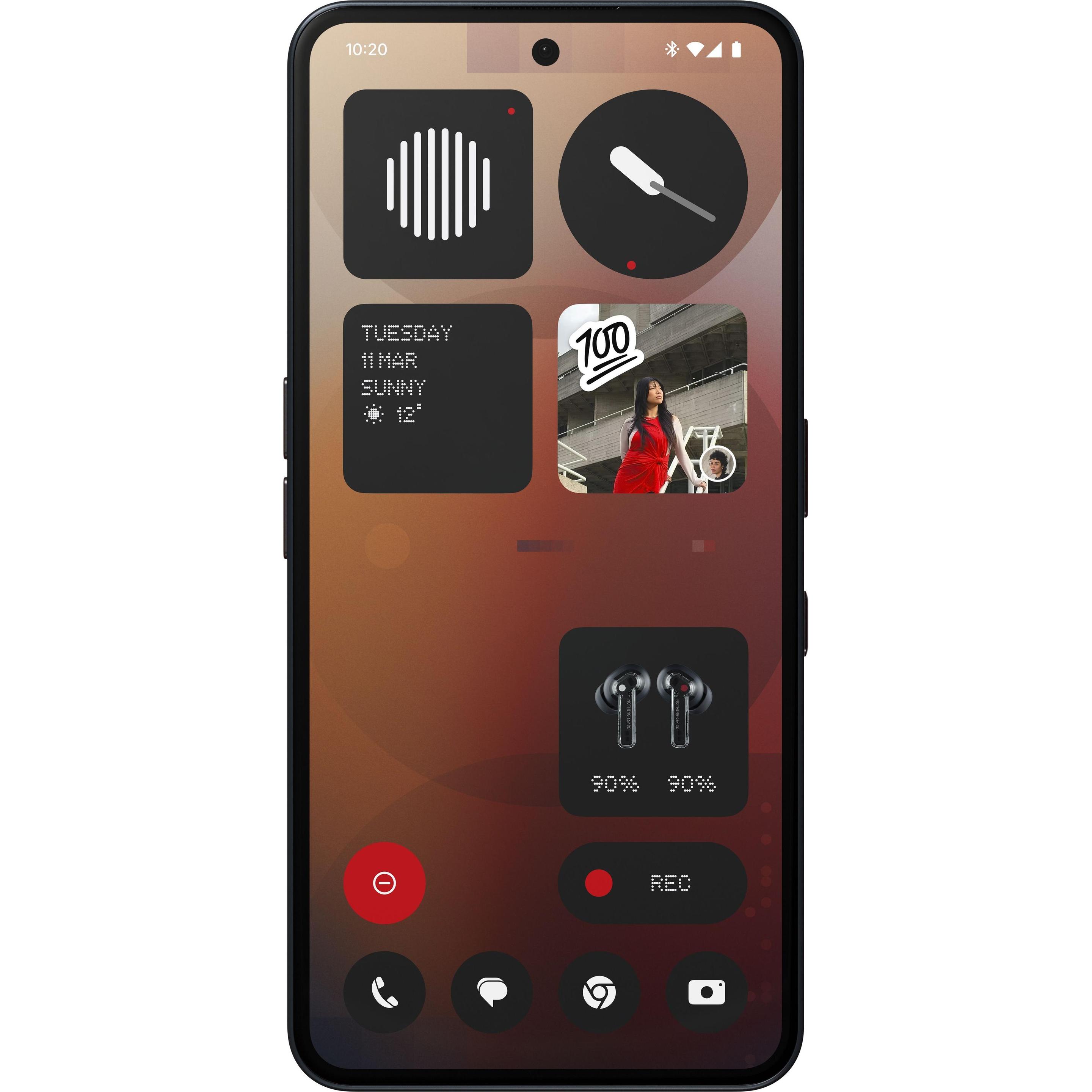 Thumbnail - Nothing Phone (3a) (128 GB, Black, 6.77", Dual SIM, 50 Mpx, 5G), Smartphone, Schwarz