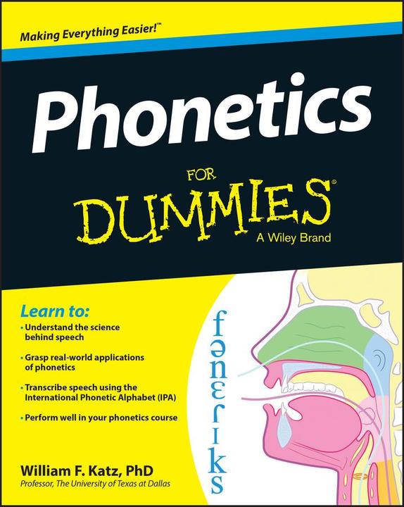 Produktbild Phonetics for Dummies (Englisch, WF Katz, 2013)