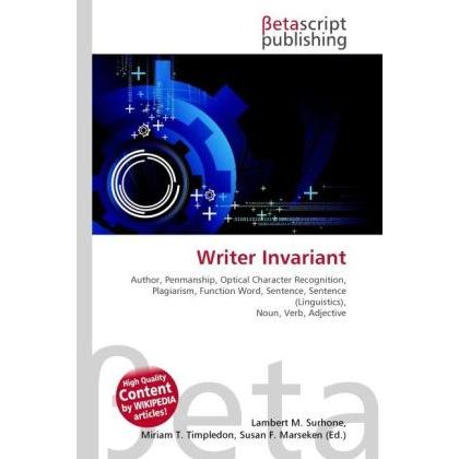 Writer Invariant, Fachbücher