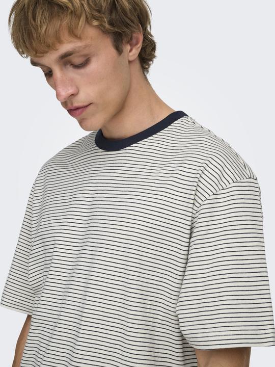 Produktbild Only & Sons Onsfred Life Rlx Ss Stripe Tee Noos (S)