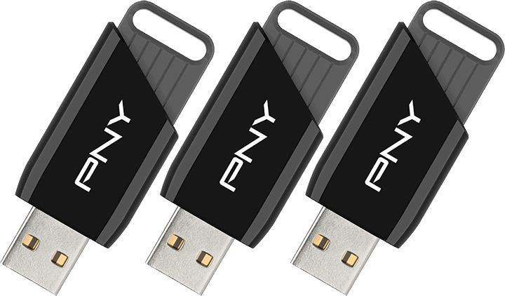 Actual product image PNY ATTACH X USB 3.2 128GB PACK X3 (128 GB, USB-A)