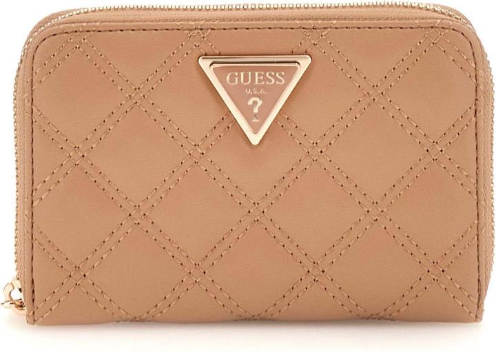 Guess Giully Medium Zip Around Dames Portemonnee - Beige