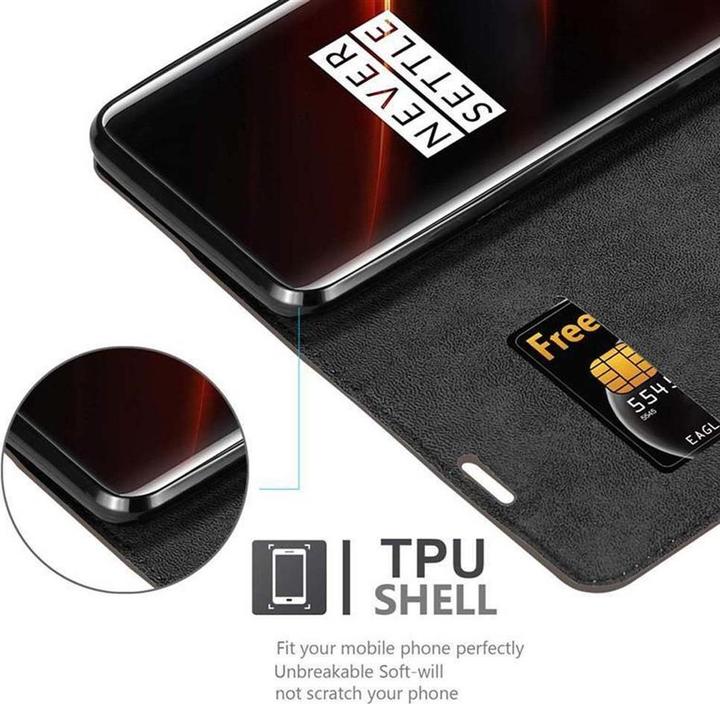 Actual product image Cadorabo Book Invisible Magnet Cover (OnePlus 7T Pro)