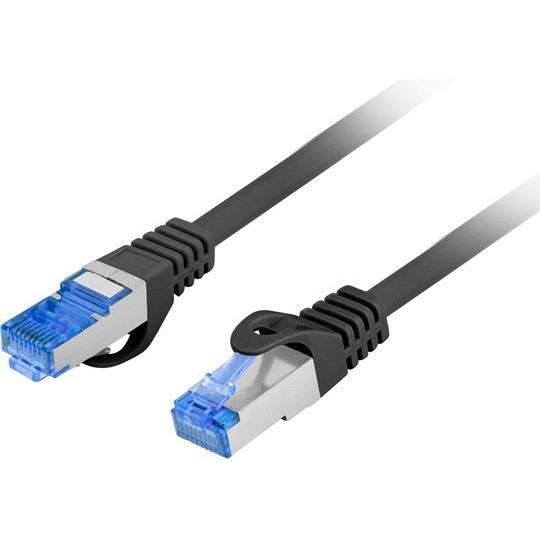 Lanberg Patchcord Kat.6a S/Ftp Lszh Cca 2m Czarny Fluke Passed (S/FTP, CAT6a, 2 m), Netzwerkkabel