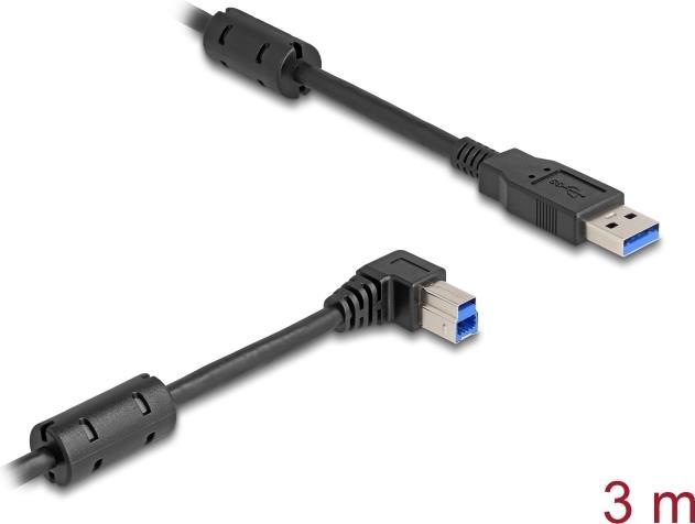 Produktbild Delock USB 5 Gbps Kabel Typ-A Stecker zu Typ-B Stecker 90° r (3 m)