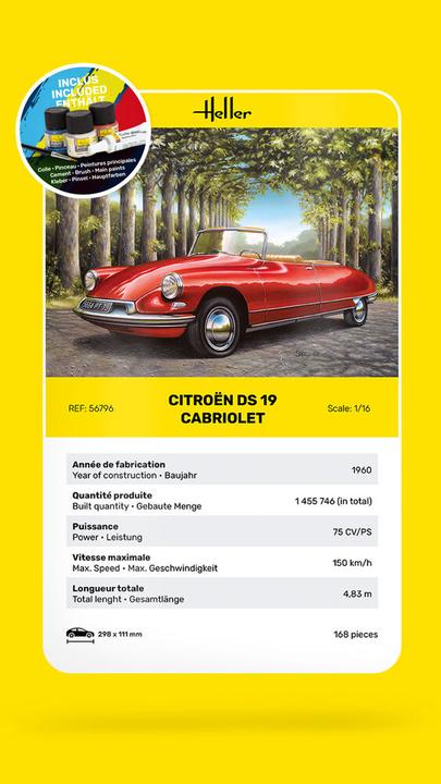Immagine prodotto Heller KIT DI AVVIAMENTO Citroen DS 19 Cabrio