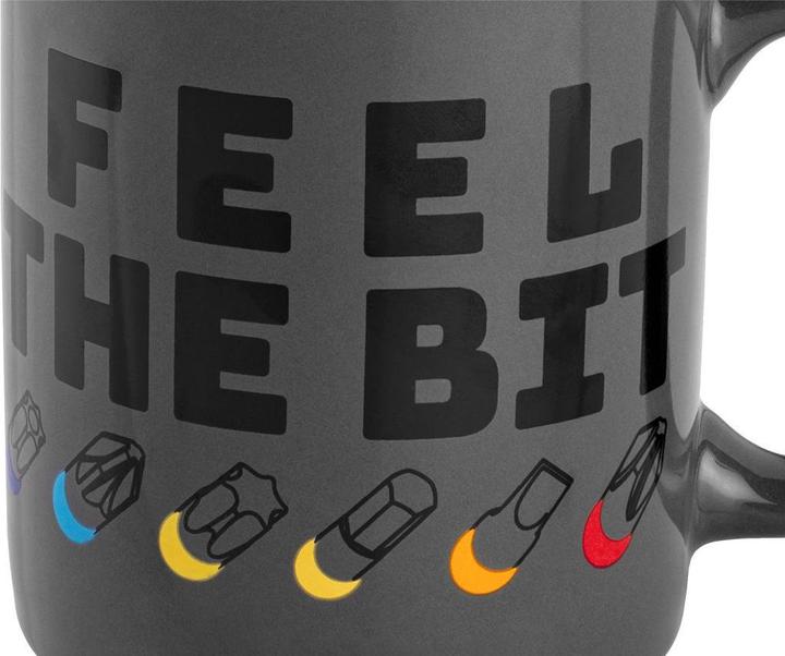 Actual product image Neo Mug with imprint FEEL THE BIT, 330 ml (330 ml, 1 x)