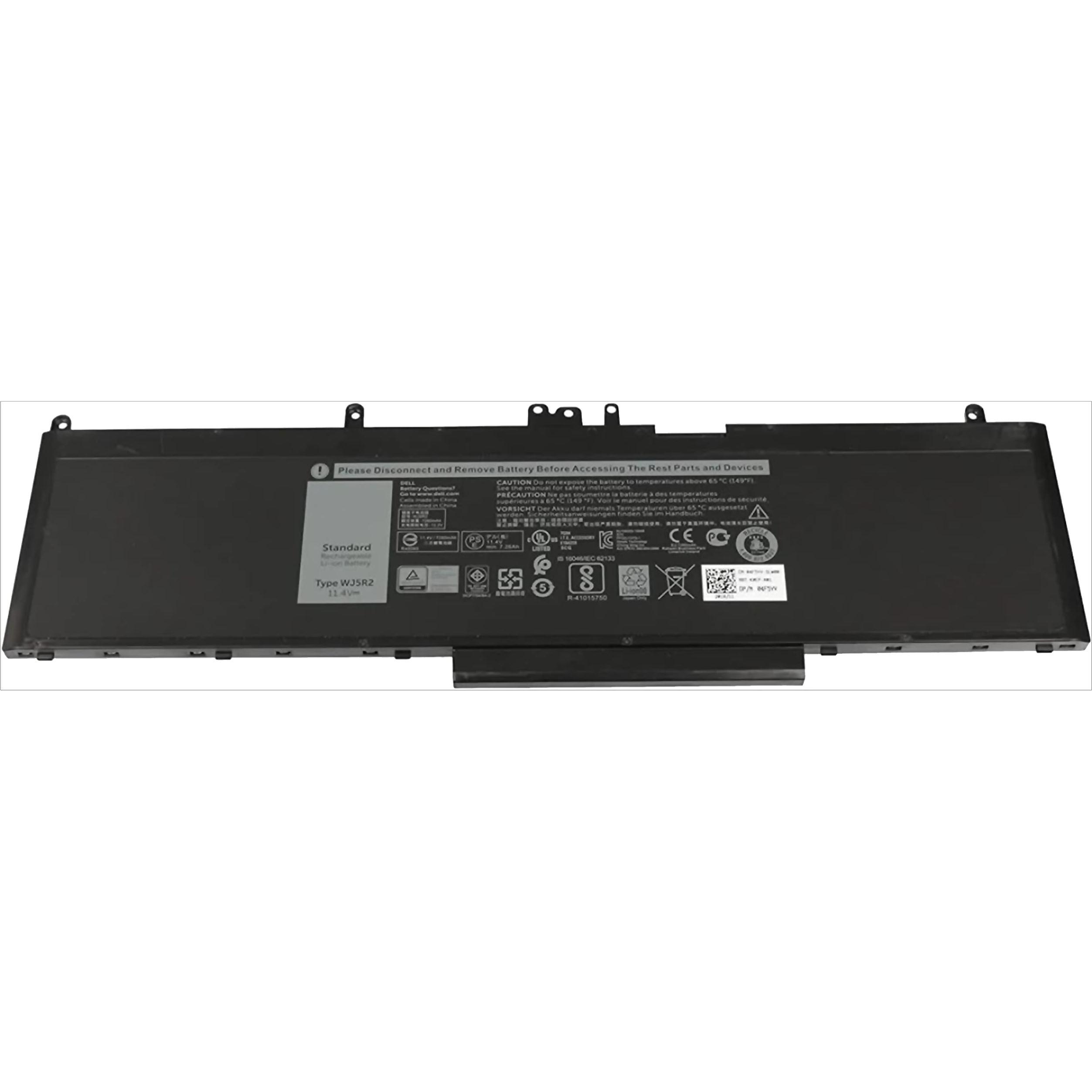 Dell Battery, 84WHR, 6 (6 Zellen, 8400 mAh), Notebook Akku