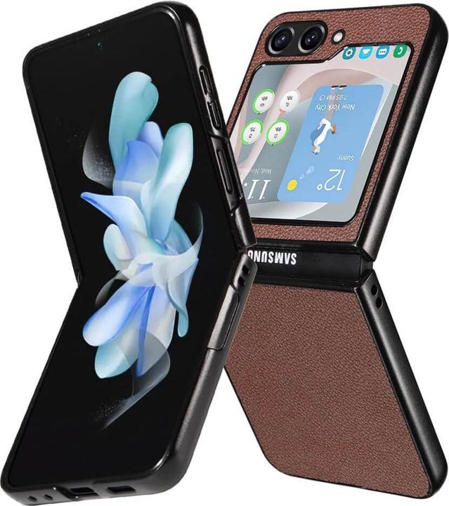 Produktbild Cover-Discount Galaxy Z Flip5 - Hybrid Schutzhülle braun (Samsung Galaxy Z Flip5)