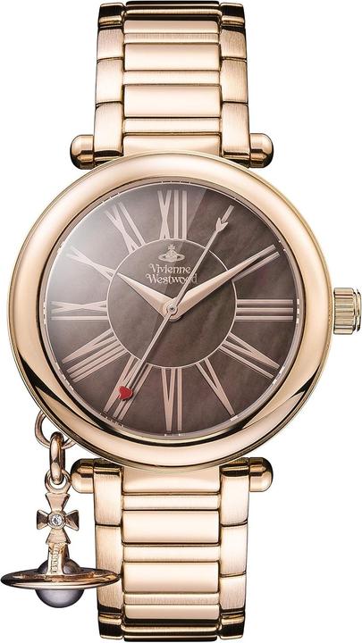 Actual product image Vivienne Westwood Mother Orb Quartz Watch with Brown MOP Dial (32 mm)