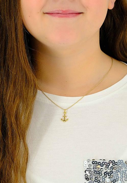 Produktbild Muau Pendant anchor yellow gold 750, 21x11mm (750/18K Gelbgold)