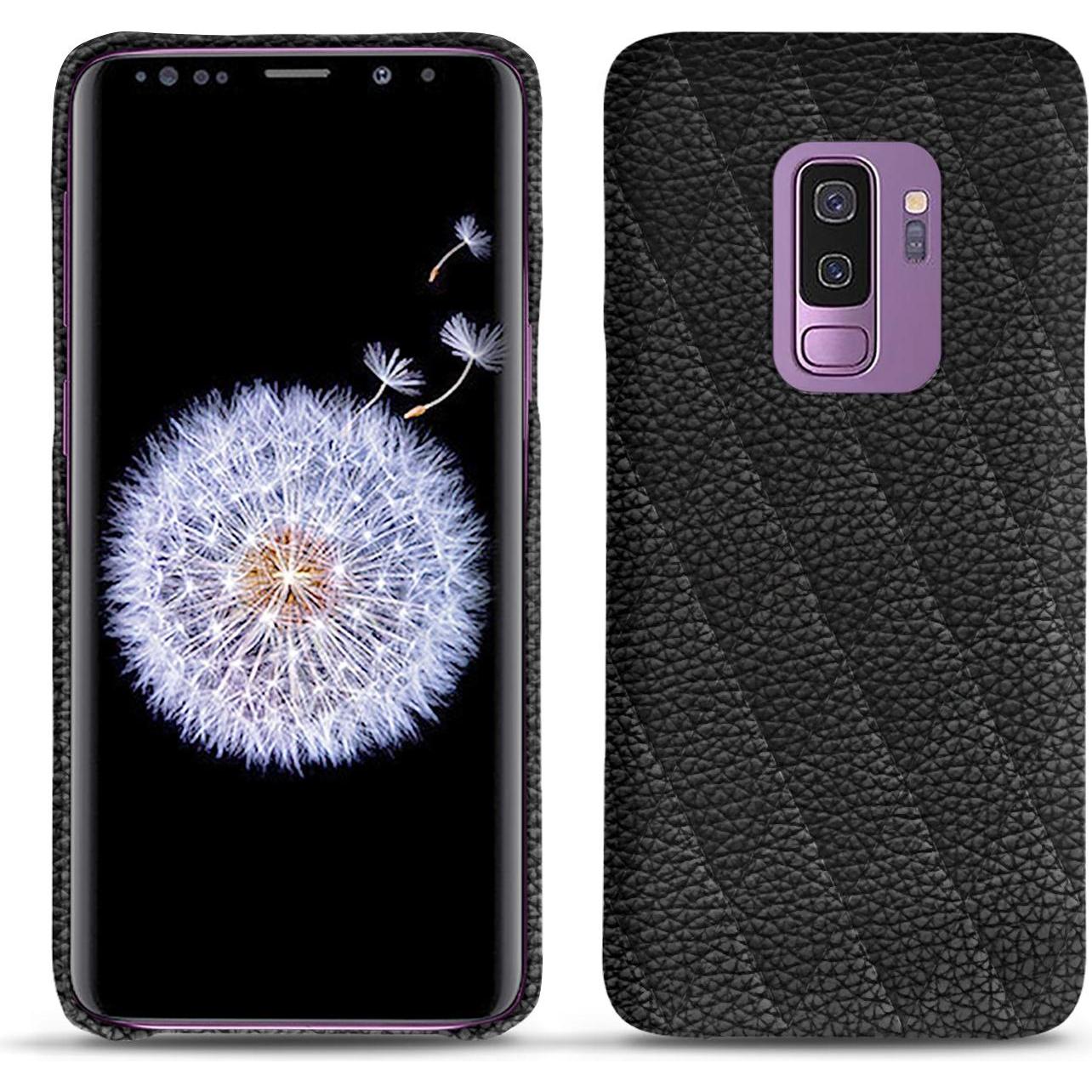 Noreve Lederschutzhülle (Samsung Galaxy S9+), Smartphone Hülle, Schwarz