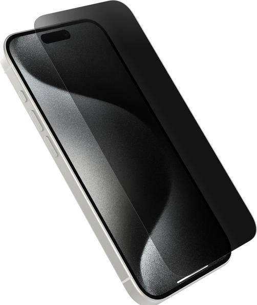 Actual product image OtterBox Premium Pro Glass Privacy Screen Protector (1 pcs., Apple iPhone 15 Pro)
