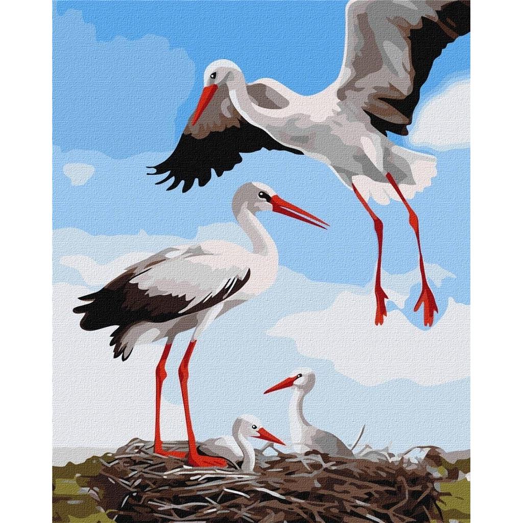 Norimpex Malen Nach Zahlen - Storchenfamilie