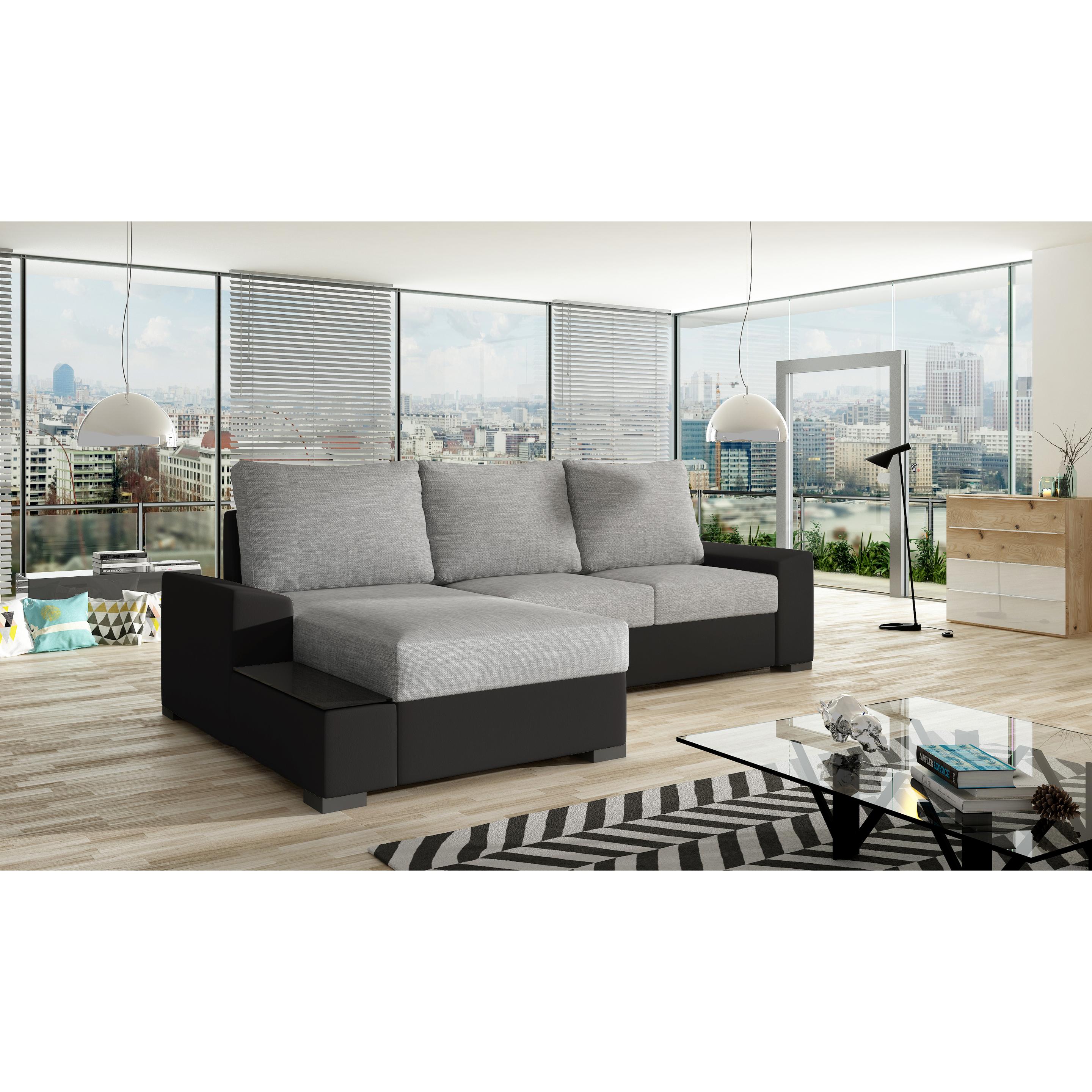 ELTAP, Sofa, Negro (Ecksofa, 3-Sitzer, Bettsofa)