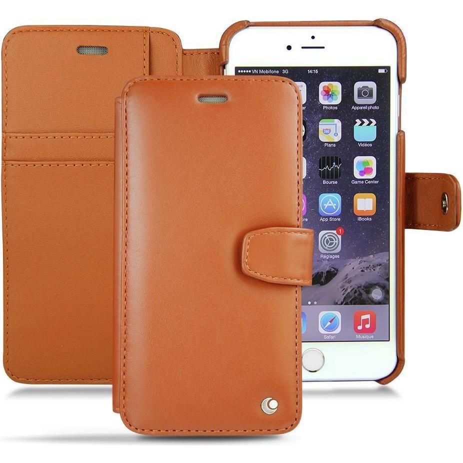 Thumbnail - Noreve Lederschutzhülle Wallet (Apple iPhone 6 Plus), Smartphone Hülle, Braun