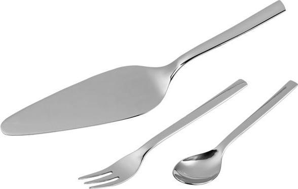 Produktbild WMF Obst- Kuchenbesteck 13tlg 6 Personen Tortenheber Nuova Edelstahl 18/10 poliert (13 Stück, Besteck Set)