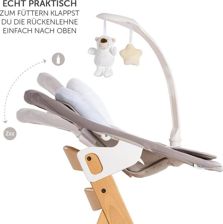 Actual product image Hauck Highchairs Alpha Move Nature Newborn Set - 5-piece highchair (Highchair)