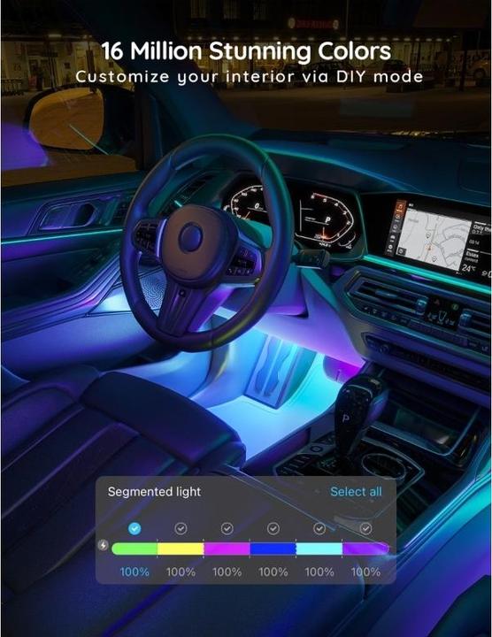 Immagine prodotto Govee Illuminazione interna dell'auto, RGBIC