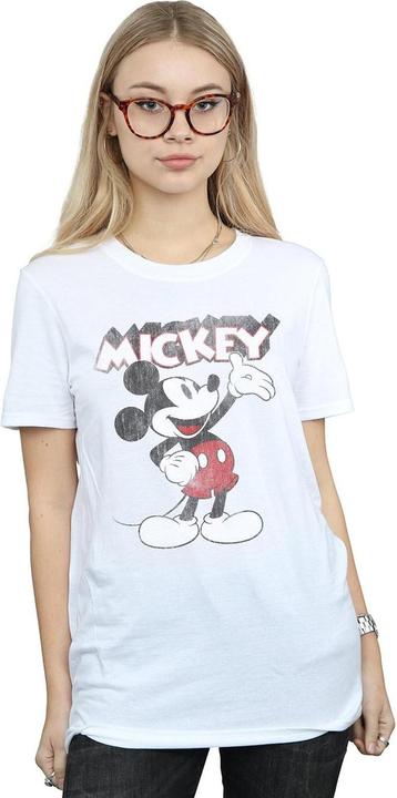 Actual product image Disney Womens/Ladies Presents Mickey Mouse Cotton Boyfriend T-Shirt (S)