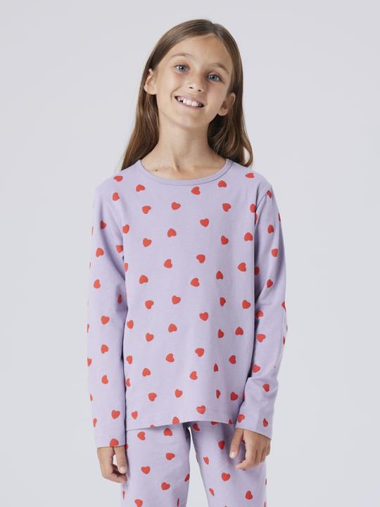 Produktbild Name it Nkfnightset Lavender Hearts Noos (86)