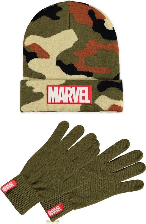 Image du produit Difuzed MARVEL - Logo - Set cadeau Bonnet & Gants (Taille unique)