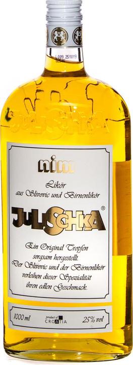 Actual product image Julischka Nim pear liqueur from Croatia