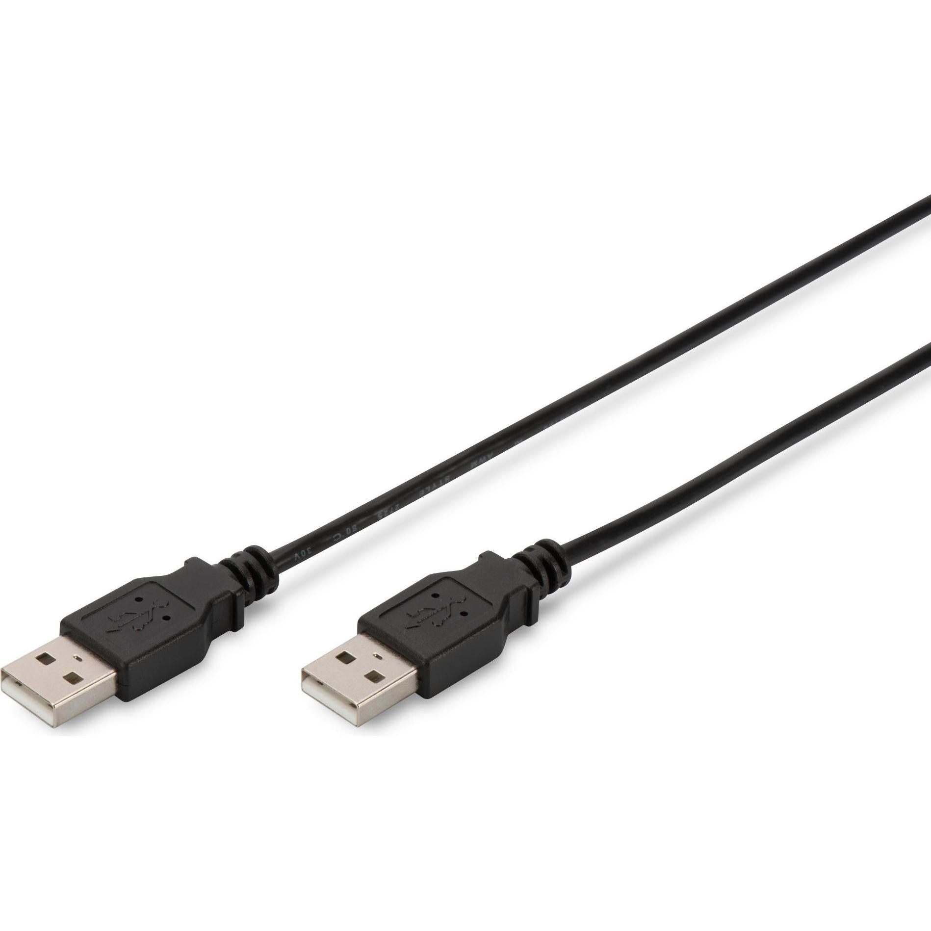 Digitus USB2.0 Anschlusskabel, 1 m (1 m, USB 2.0), USB Kabel