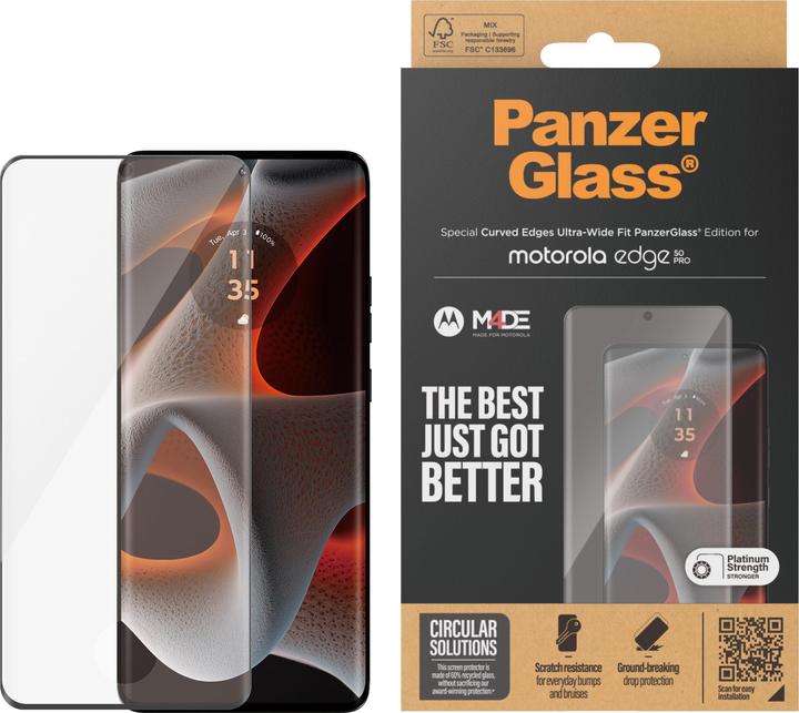 PanzerGlass R Motorola Moto Edge 50 Pro (1 pz., Motorola Edge 50 Pro, Motorola Edge 50 Ultra)