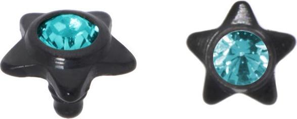 Produktbild Bijouteria Dermal-Anchor Aufsatz (Kristall, PVD Beschichtung (schwarz), Titan)