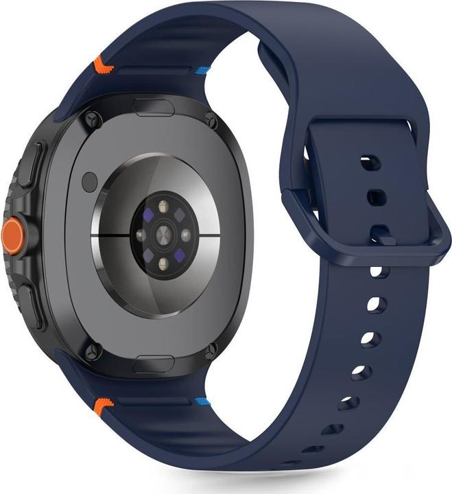 Actual product image Tech-Protect Silikonarmband für Samsung Galaxy Watch 40/44/46 mm - Marineblau (100% TPU)