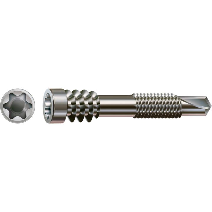 Productafbeelding Spax Vlonderschroef Alu 5,0 x 51 mm 100 st. Roestvrij staal A2 ( 0557000500513 ) Bevestigingsdraad (100 Schroeven per stuk)