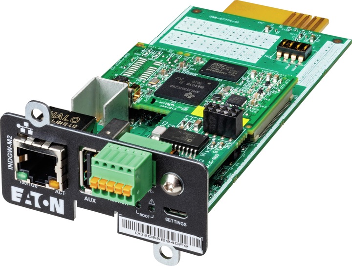 Produktbild Eaton Industrial Gateway Card Modbus TCP/RTU compatible with 5P, 5PX, 9PX, 9PX, 9PXM, 9SX, 93PM, 93E