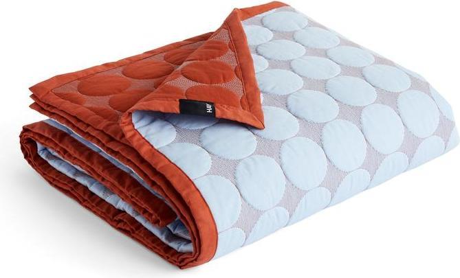 HAY Mega Dot Bedspread W195 x L245 - Light Blue